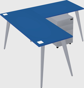 Modern l-shaped office desk