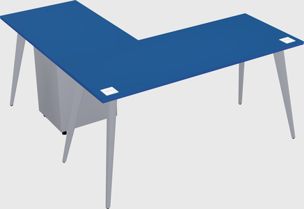 Modern l-shaped office desk