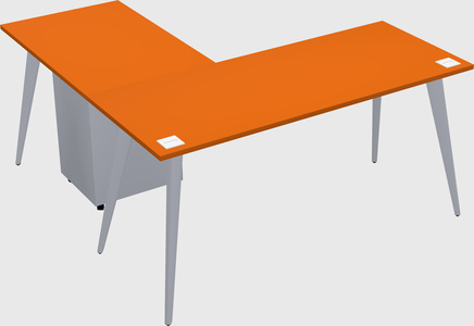 Modern l-shaped office desk