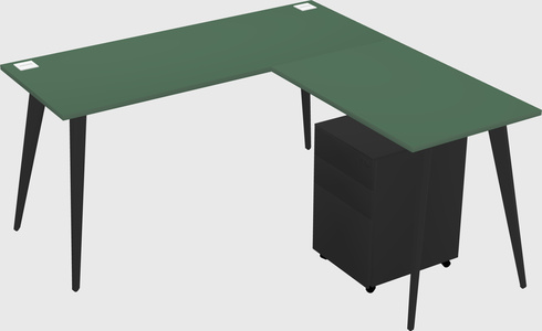 Modern L-shaped Office Desk