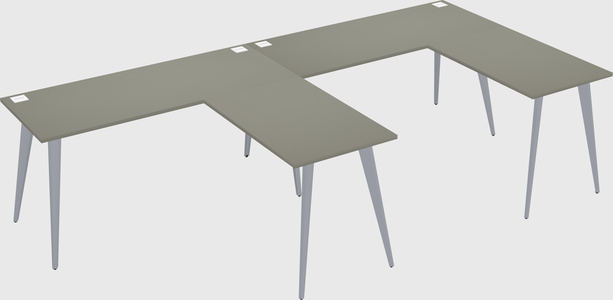 Modern l-shaped office desk