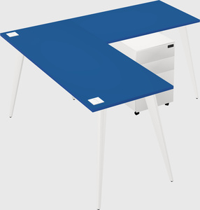 Modern l-shaped office desk