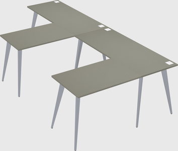 Modern l-shaped office desk