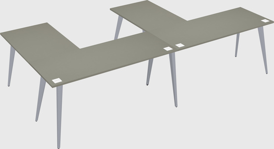 Modern l-shaped office desk