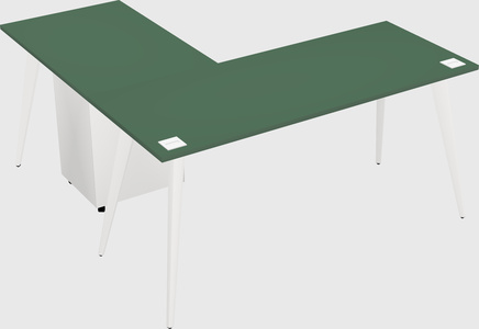 Modern l-shaped office desk