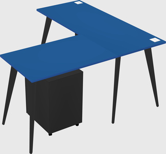 Modern l-shaped office desk