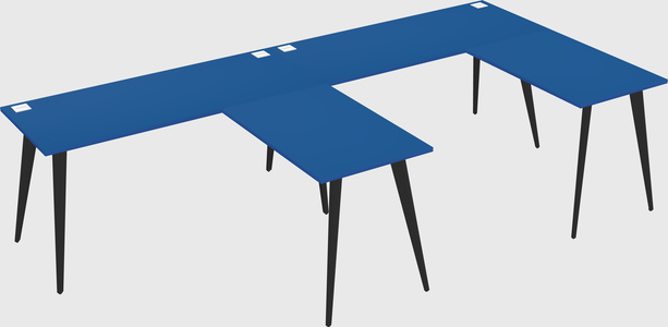 Modern l-shaped office desk