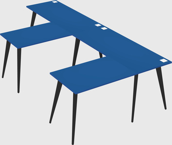 Modern l-shaped office desk