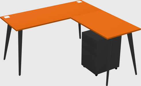 Modern L-shaped Office Desk
