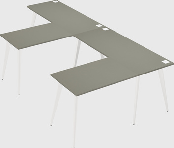 Modern l-shaped office desk