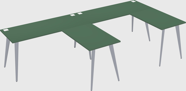 Modern l-shaped office desk