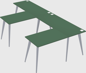 Modern l-shaped office desk