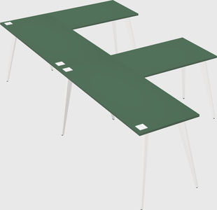 Modern l-shaped office desk