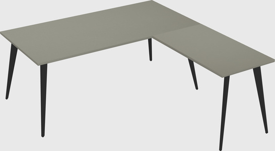 Modern l-shaped office desk