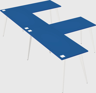 Modern l-shaped office desk