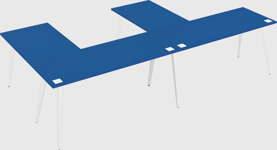 Modern l-shaped office desk