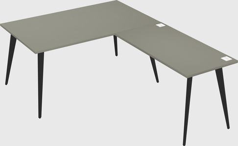 Modern l-shaped office desk