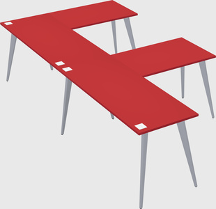 Modern l-shaped office desk