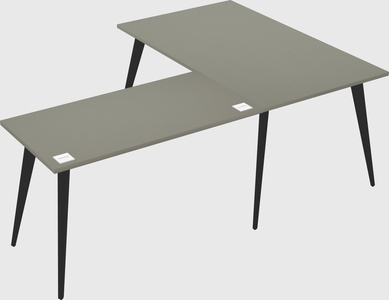 Modern l-shaped office desk