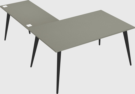 Modern l-shaped office desk