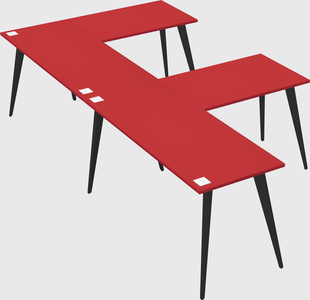 Modern l-shaped office desk