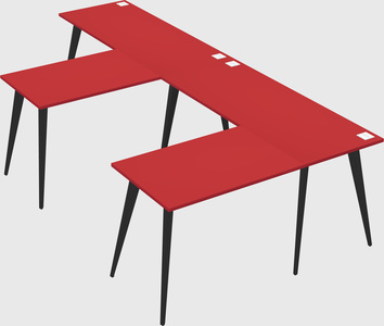 Modern l-shaped office desk