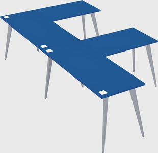 Modern l-shaped office desk