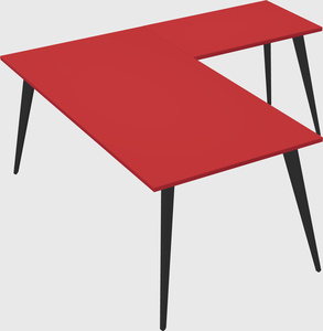 Modern l-shaped office desk