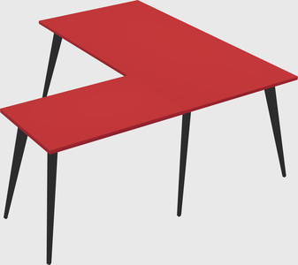 Modern l-shaped office desk