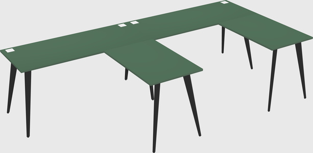 Modern l-shaped office desk