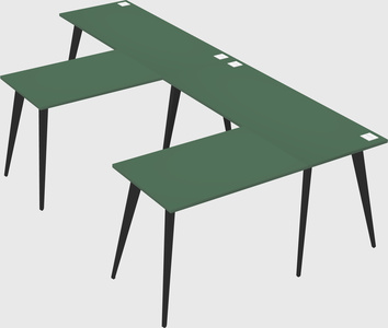 Modern l-shaped office desk