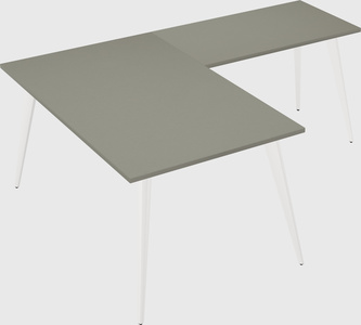 Modern l-shaped office desk