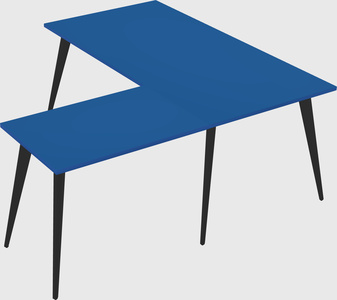 Modern l-shaped office desk