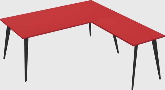 Modern l-shaped office desk