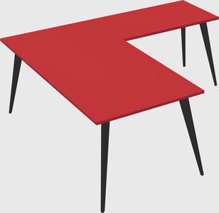 Modern l-shaped office desk