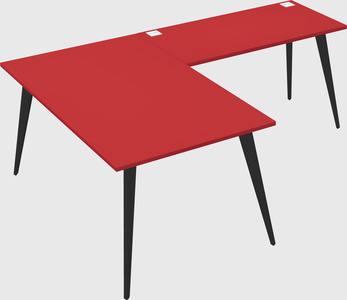 Modern l-shaped office desk