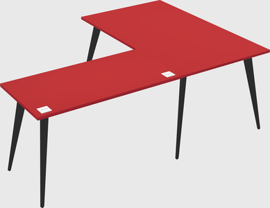 Modern l-shaped office desk