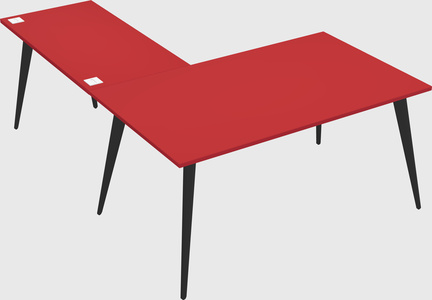 Modern l-shaped office desk