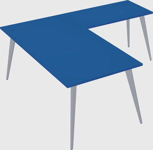 Modern l-shaped office desk
