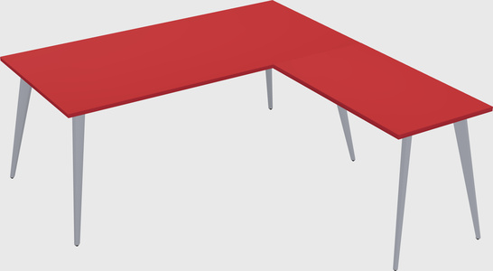 Modern l-shaped office desk