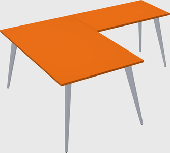 Modern l-shaped office desk