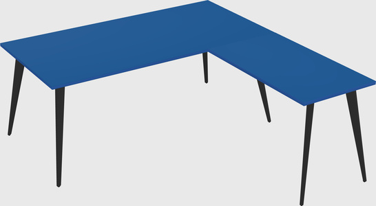 Modern l-shaped office desk