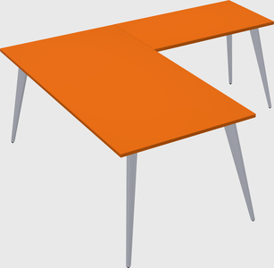 Modern l-shaped office desk