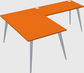 Modern l-shaped office desk