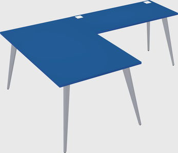 Modern l-shaped office desk