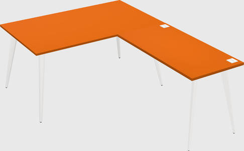 Modern l-shaped office desk