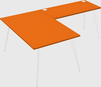 Modern l-shaped office desk