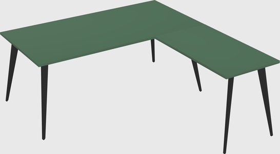 Modern l-shaped office desk
