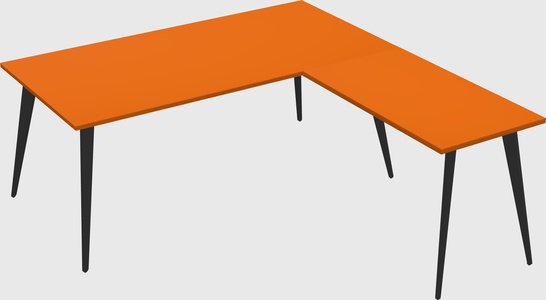 Modern l-shaped office desk