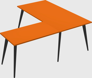Modern l-shaped office desk